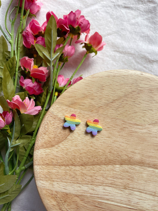 Pride Clay Studs