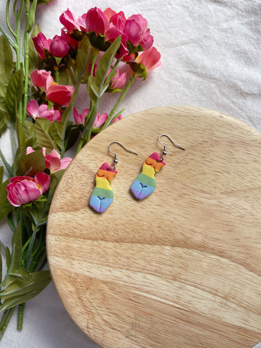 Tea Pride Clay Earrings