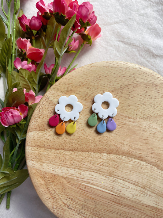 Daisy Pride Clay Earrings