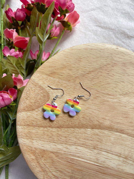 Daisy Pride Clay Earrings