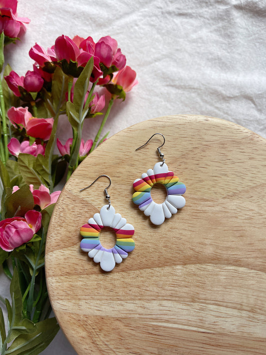 Groovy Pride Clay Earrings