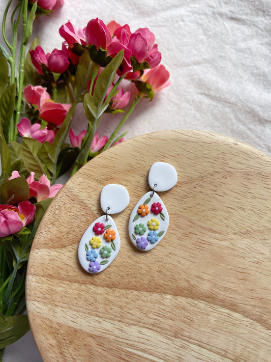 Daisy Pride Clay Earrings