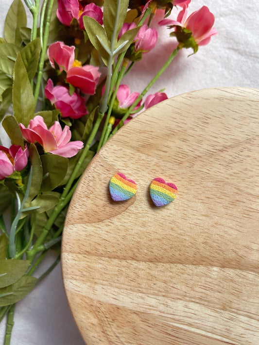 Pride Clay Studs