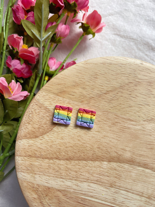 Pride Clay Studs