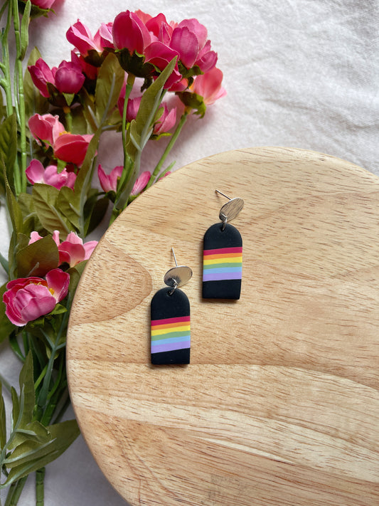 Galaxy Pride Clay Earrings