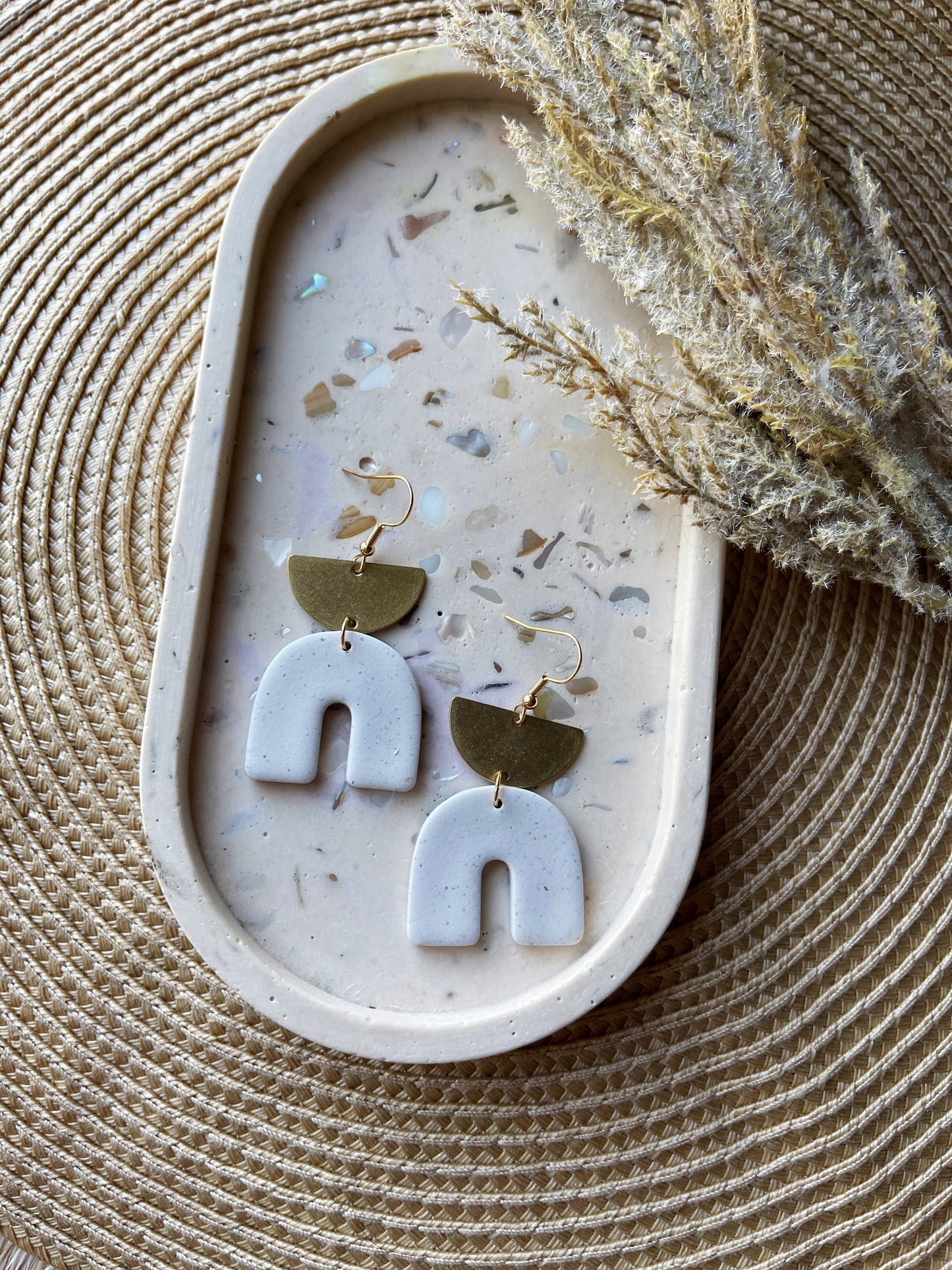 Vanilla Bean Clay Earrings