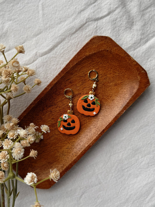 Pumpkin Patch Clay Earrings