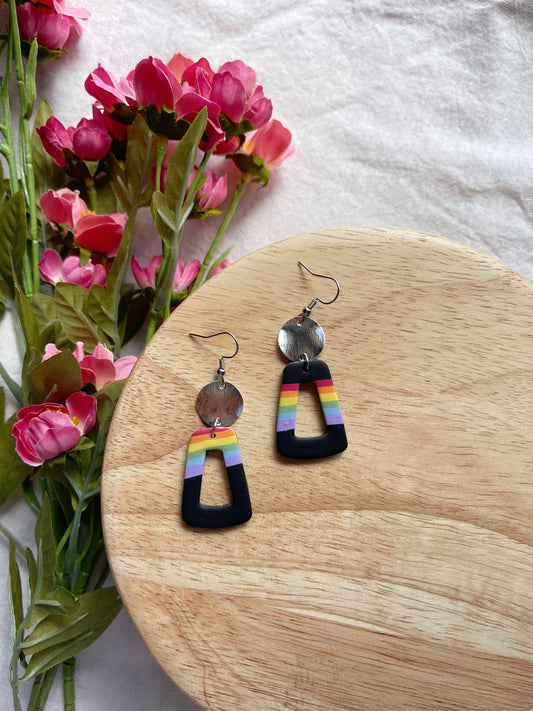 Galaxy Pride Clay Earrings