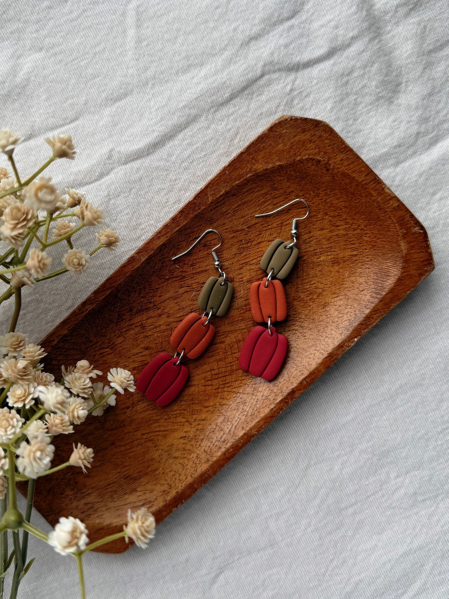 Trio Clay Earrings