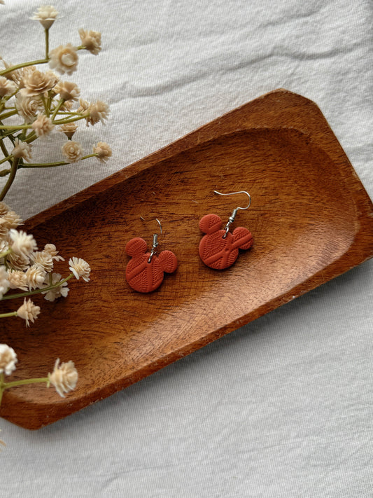 Plum Clay Earrings