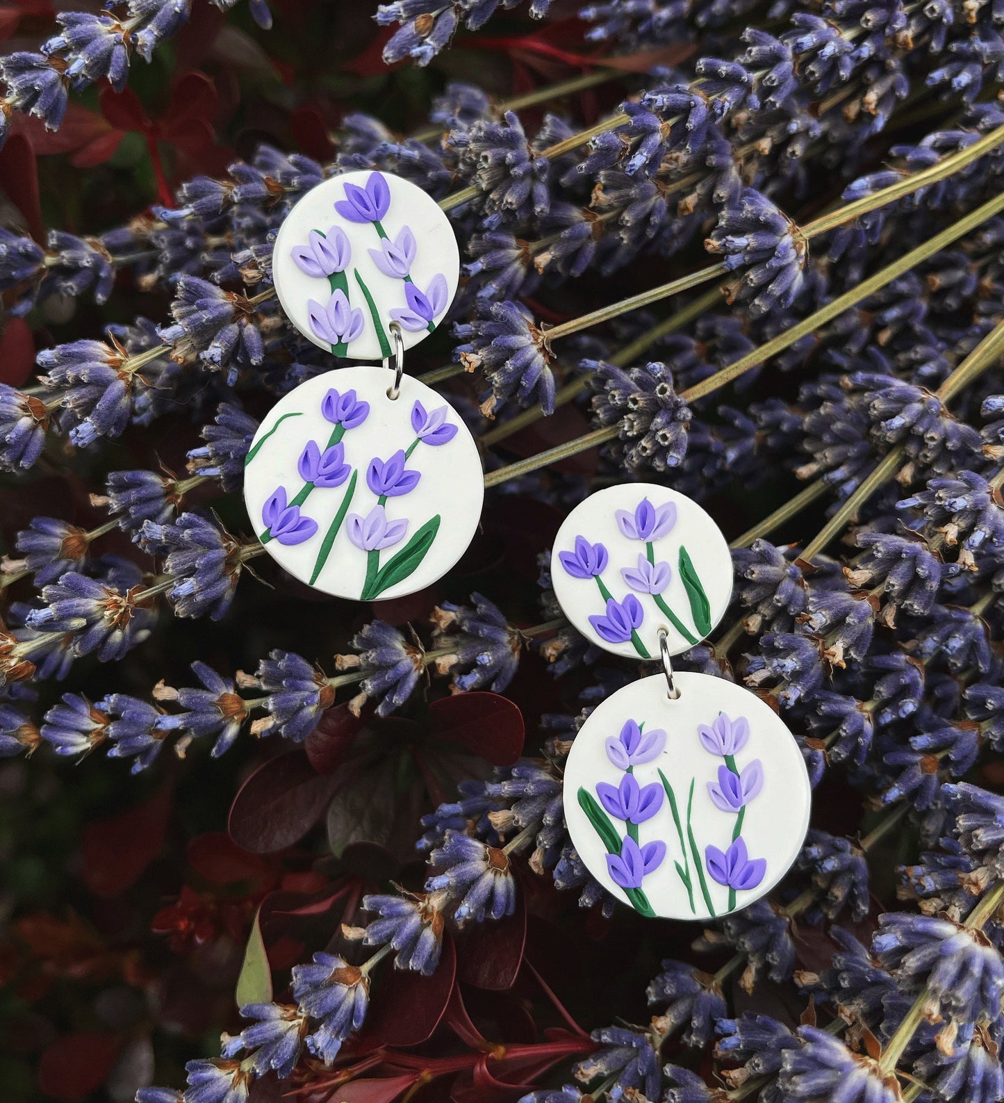 Tulip Clay Earrings