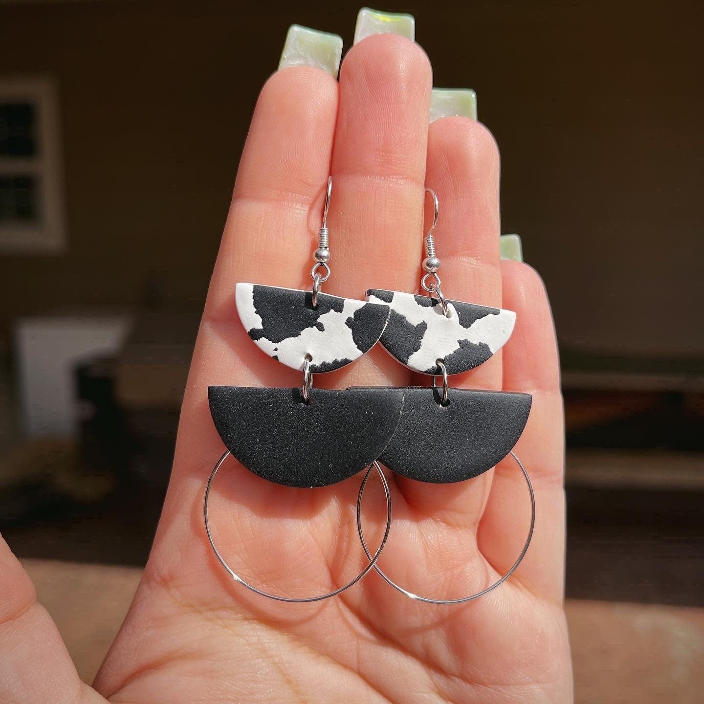 Cow Dangle Earring