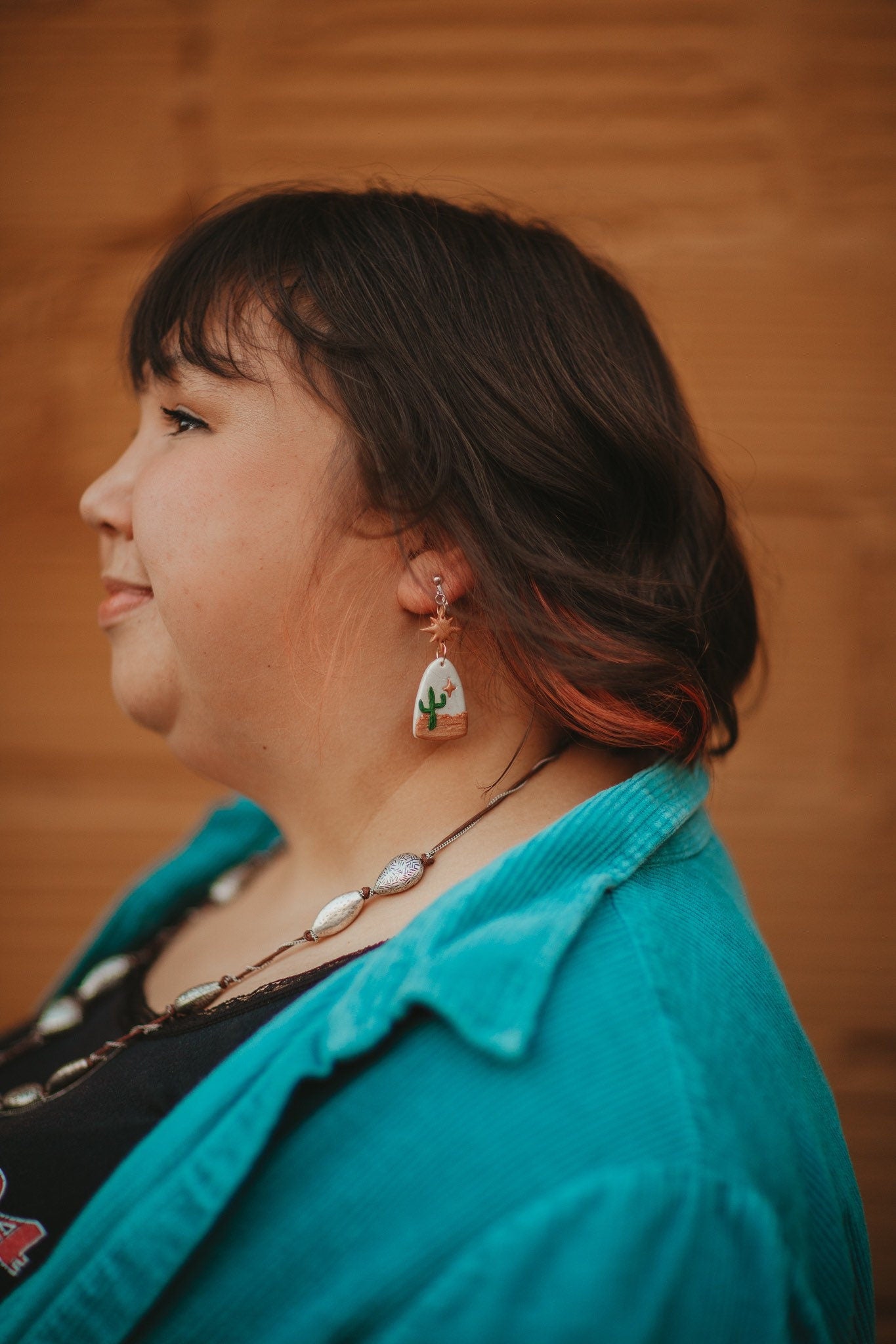 Desert Scene Clay Earrings
