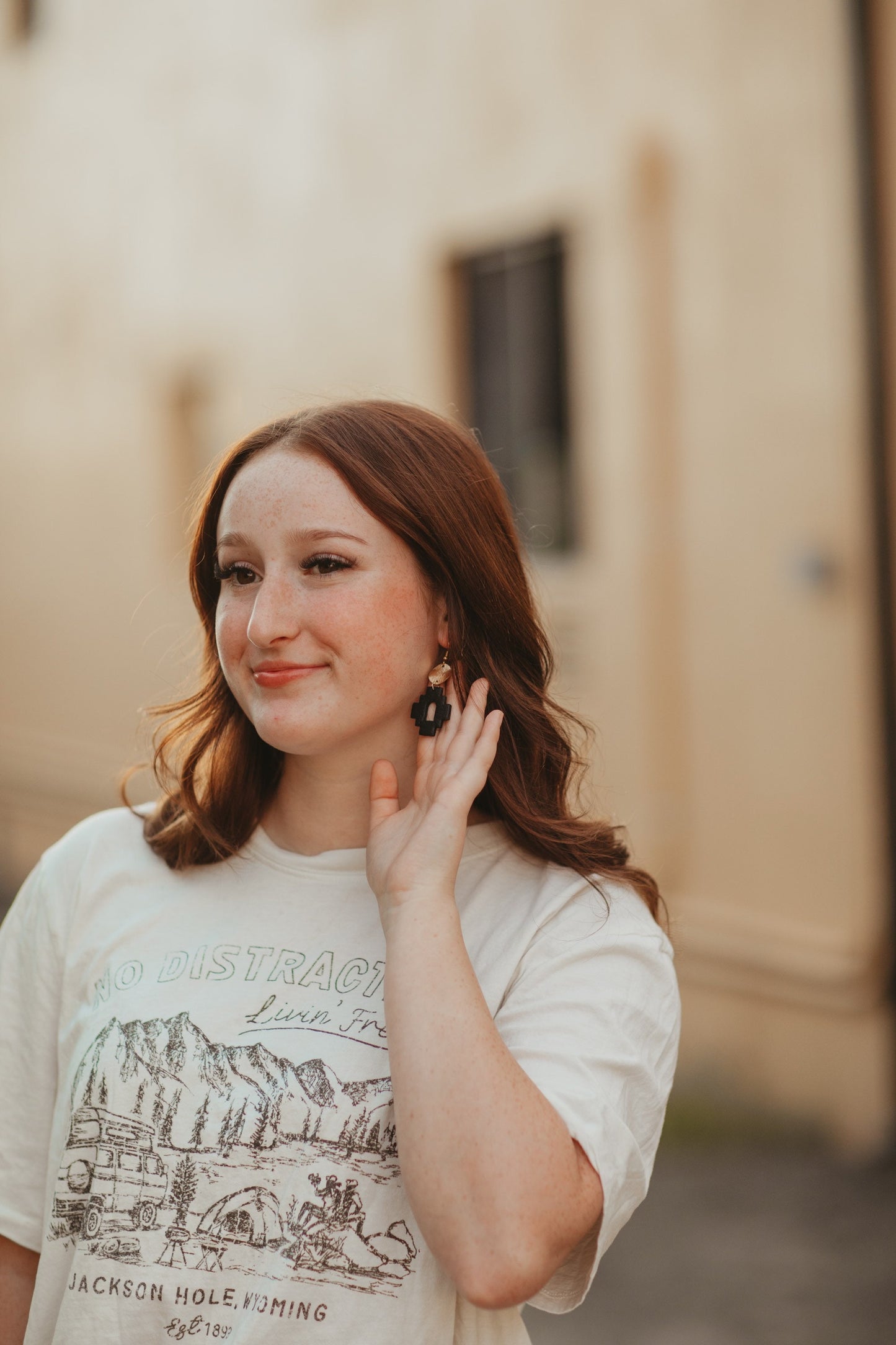 Aztec Clay Earrings