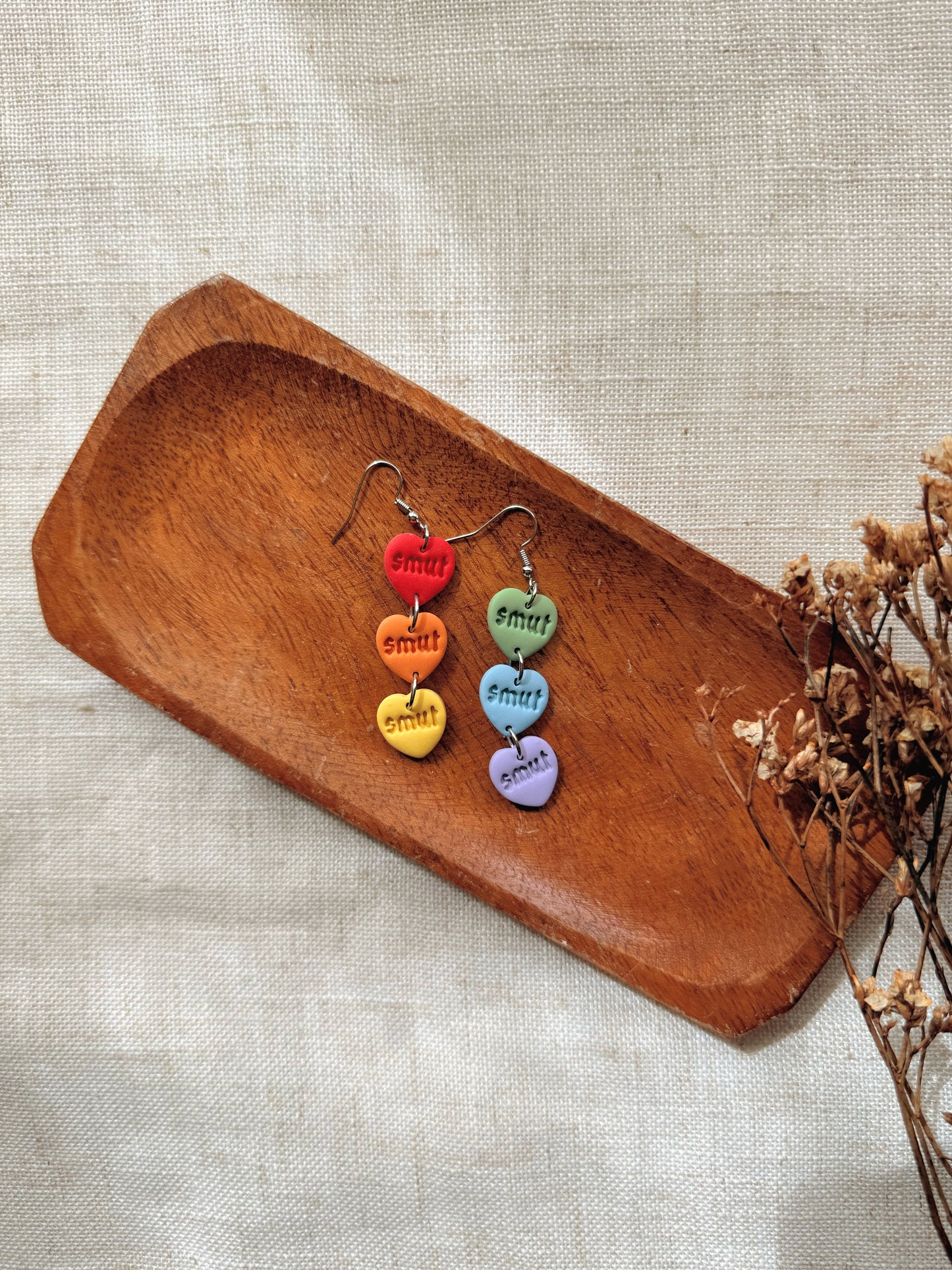 PRIDE Clay Earrings