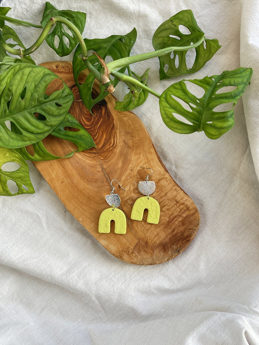 Embossed Clay Earrings