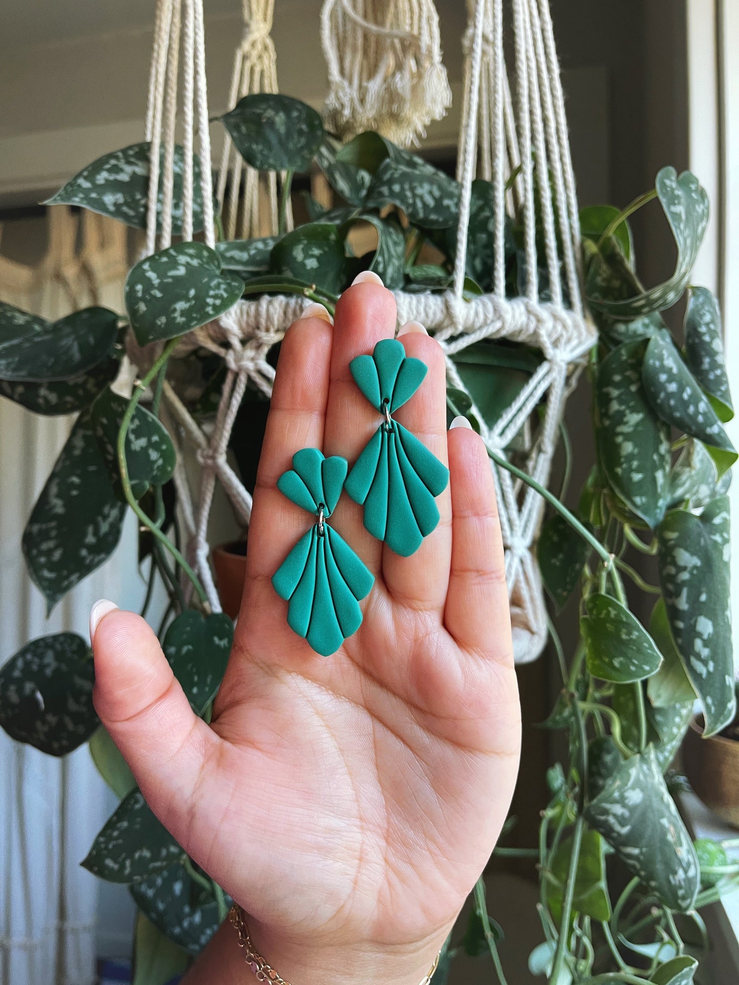 Turquoise Clay Earrings