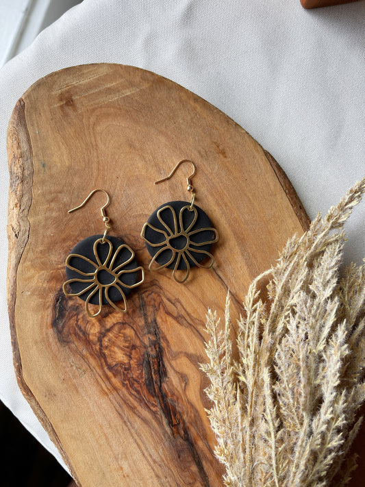 Flower Girl Clay Earrings