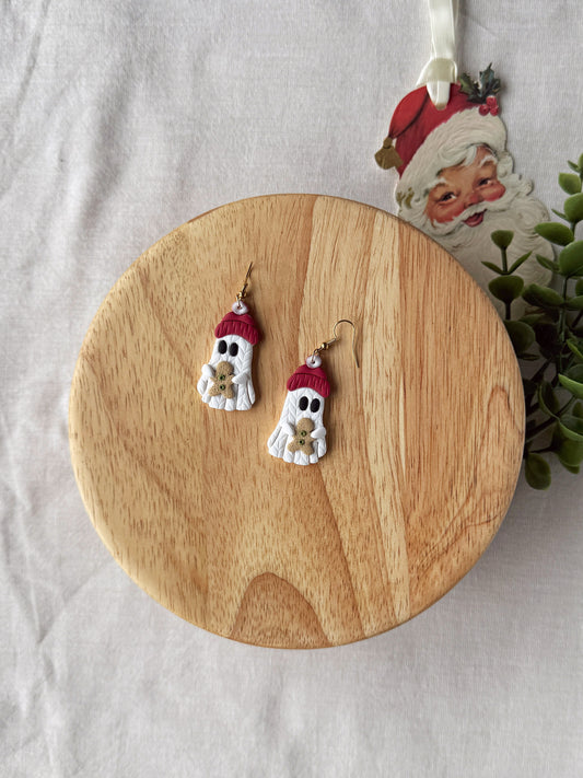 Chilly Ghost Clay Earrings