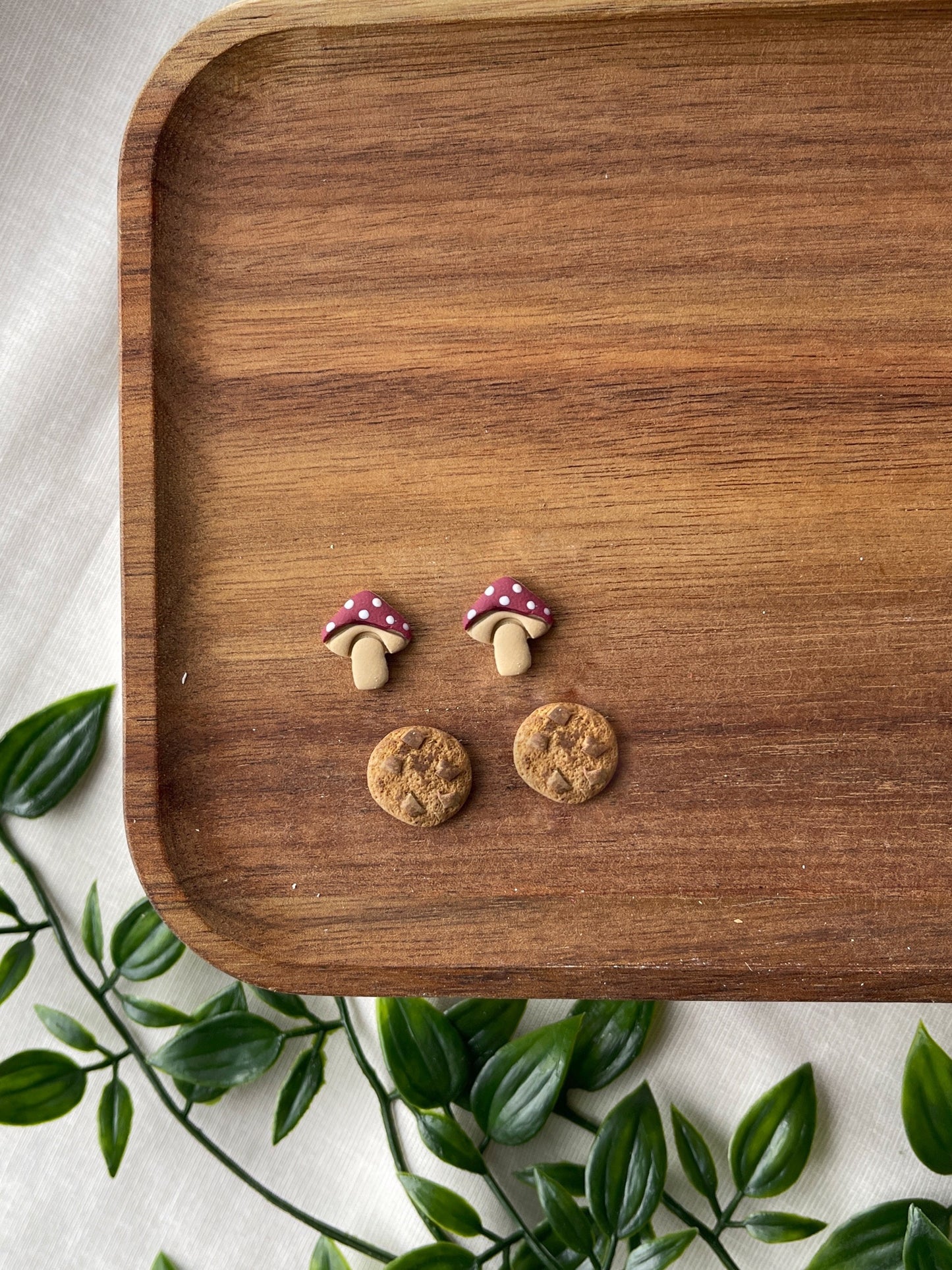 Christmas Clay Studs Clay Earrings