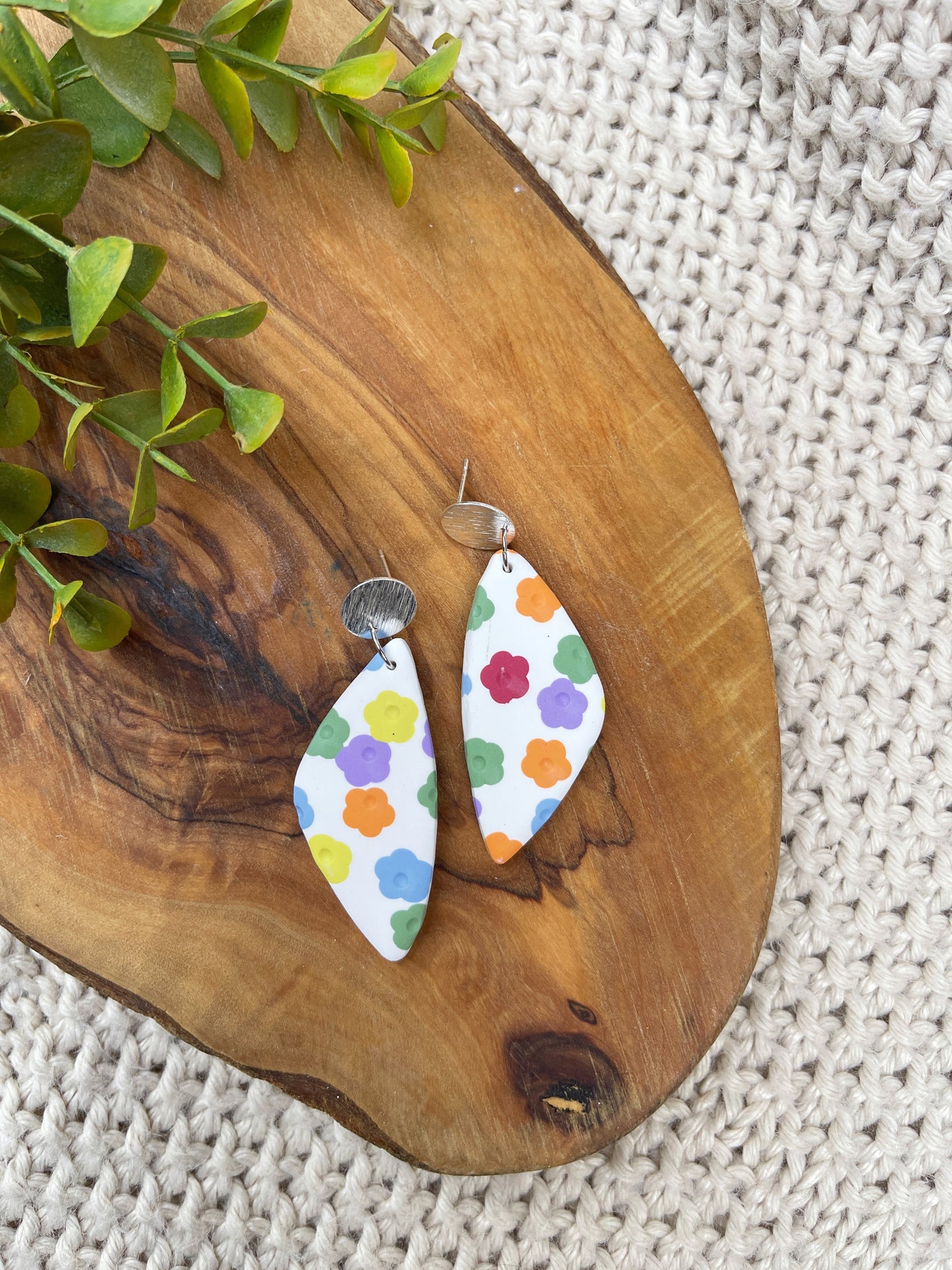 Daisy Pride Clay Earring