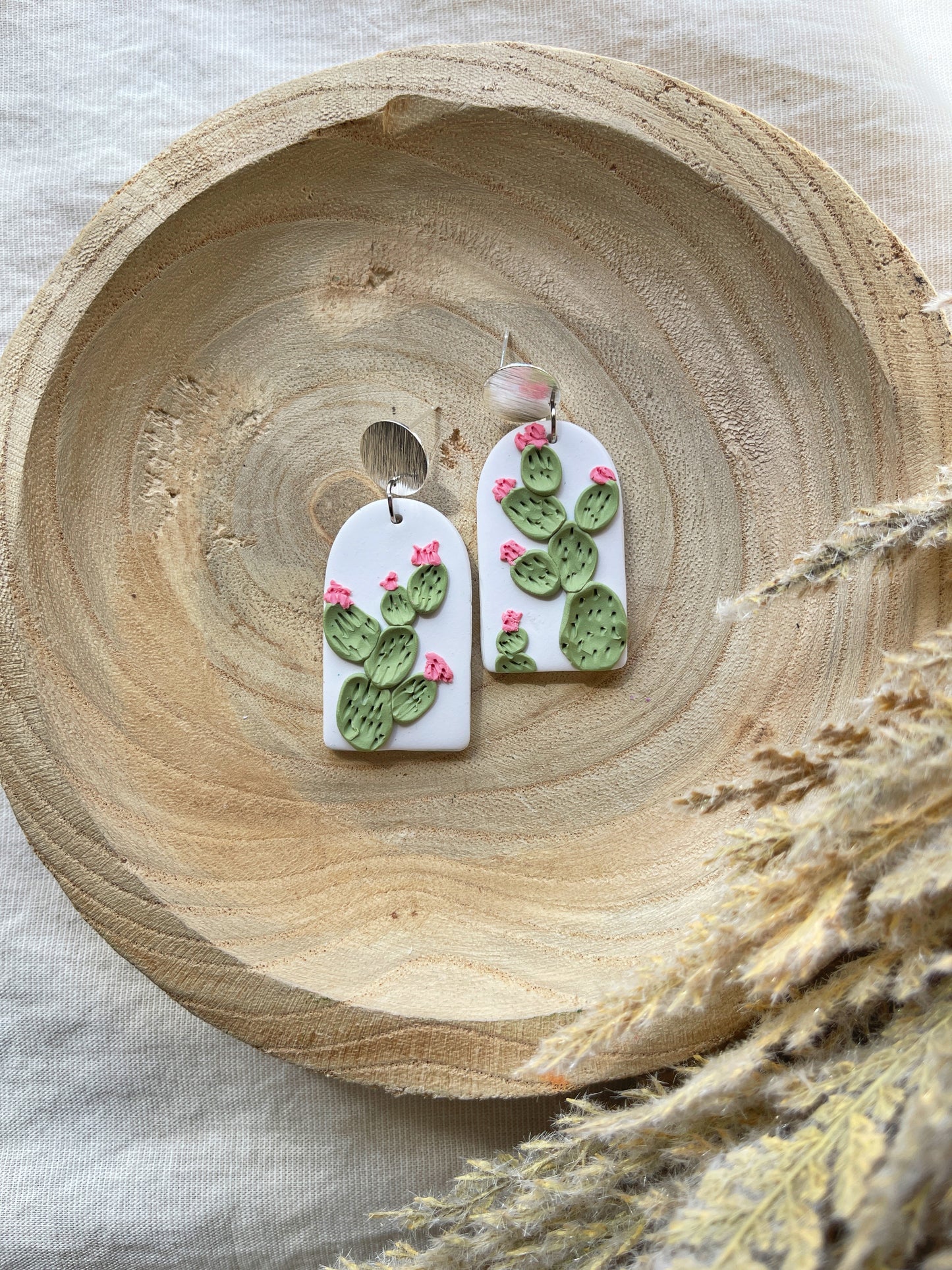 Cactus Dreams Clay Earrings