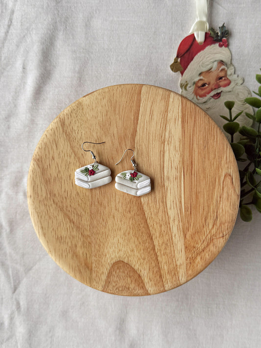 The Reader Clay Earrings