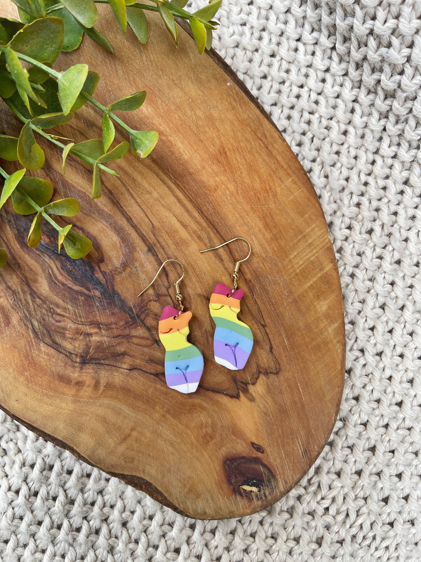 Goddess Pride Clay Earrings