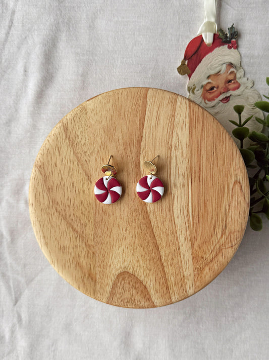Peppermint Clay Earrings