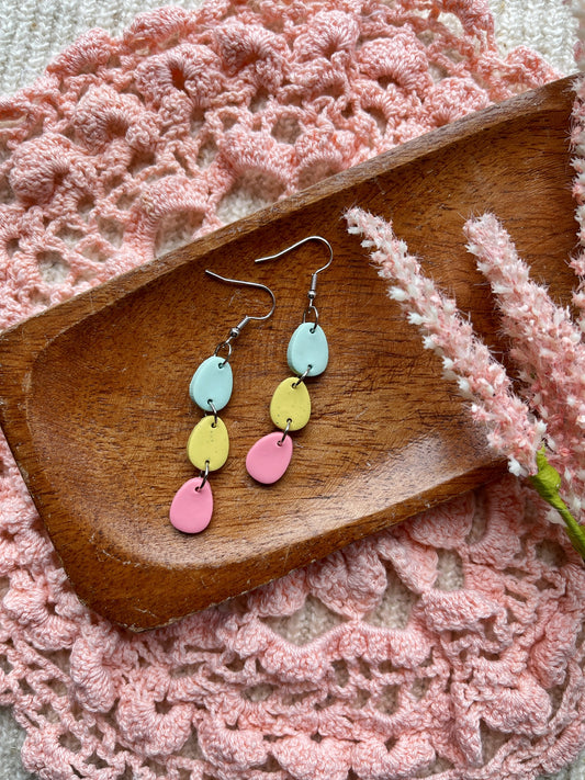 Hanging Eggs Clay Earrings