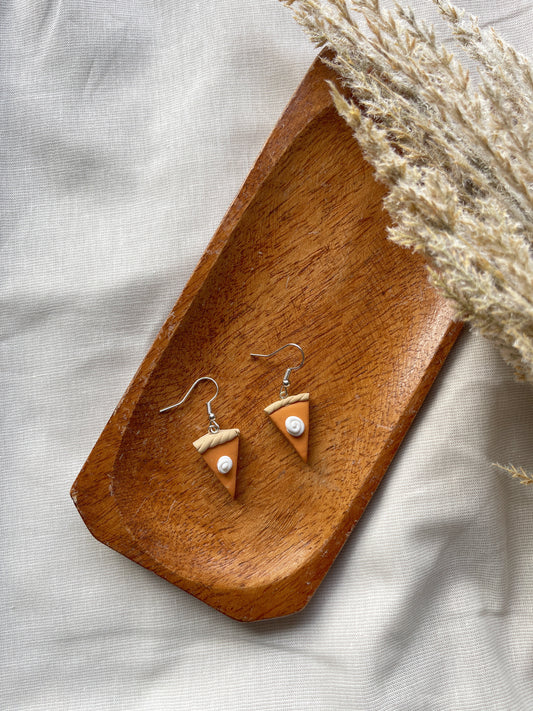 Pumpkin Pie Clay Earrings