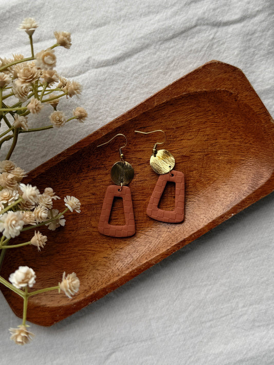 Embossed Clay Earrings
