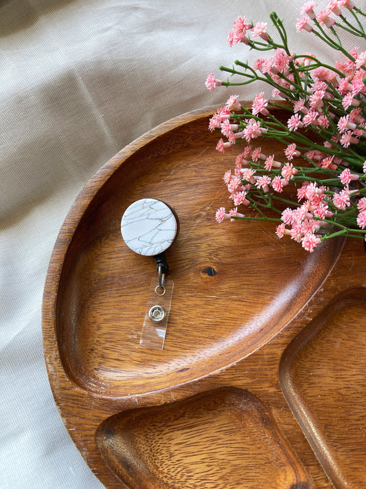 Marble Badge Reel