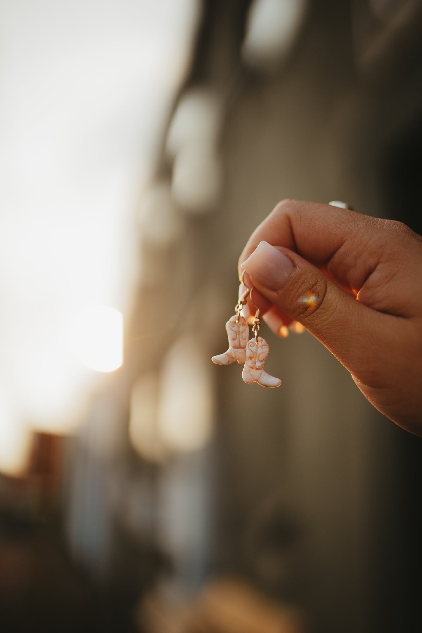 Baby Boot Clay Earrings