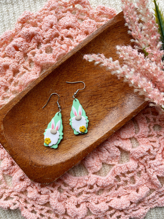 Bright Bunny Clay Earrings