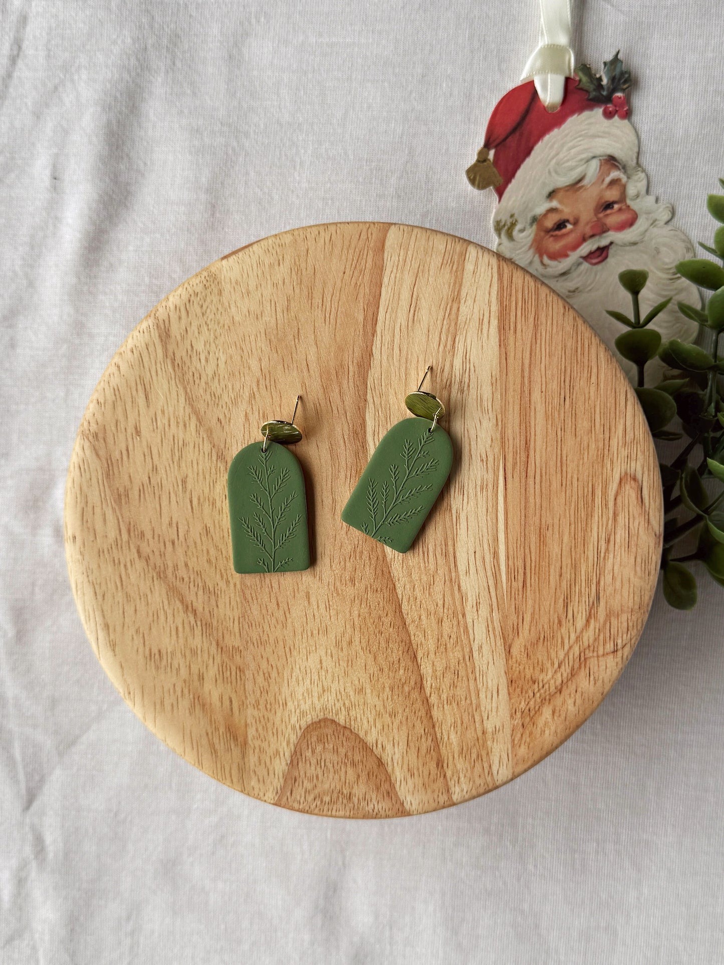 Pine Clay Earrings