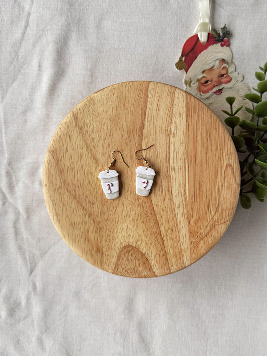 Peppermint Latte Clay Earrings