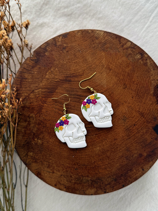 Skull Clay Earrings