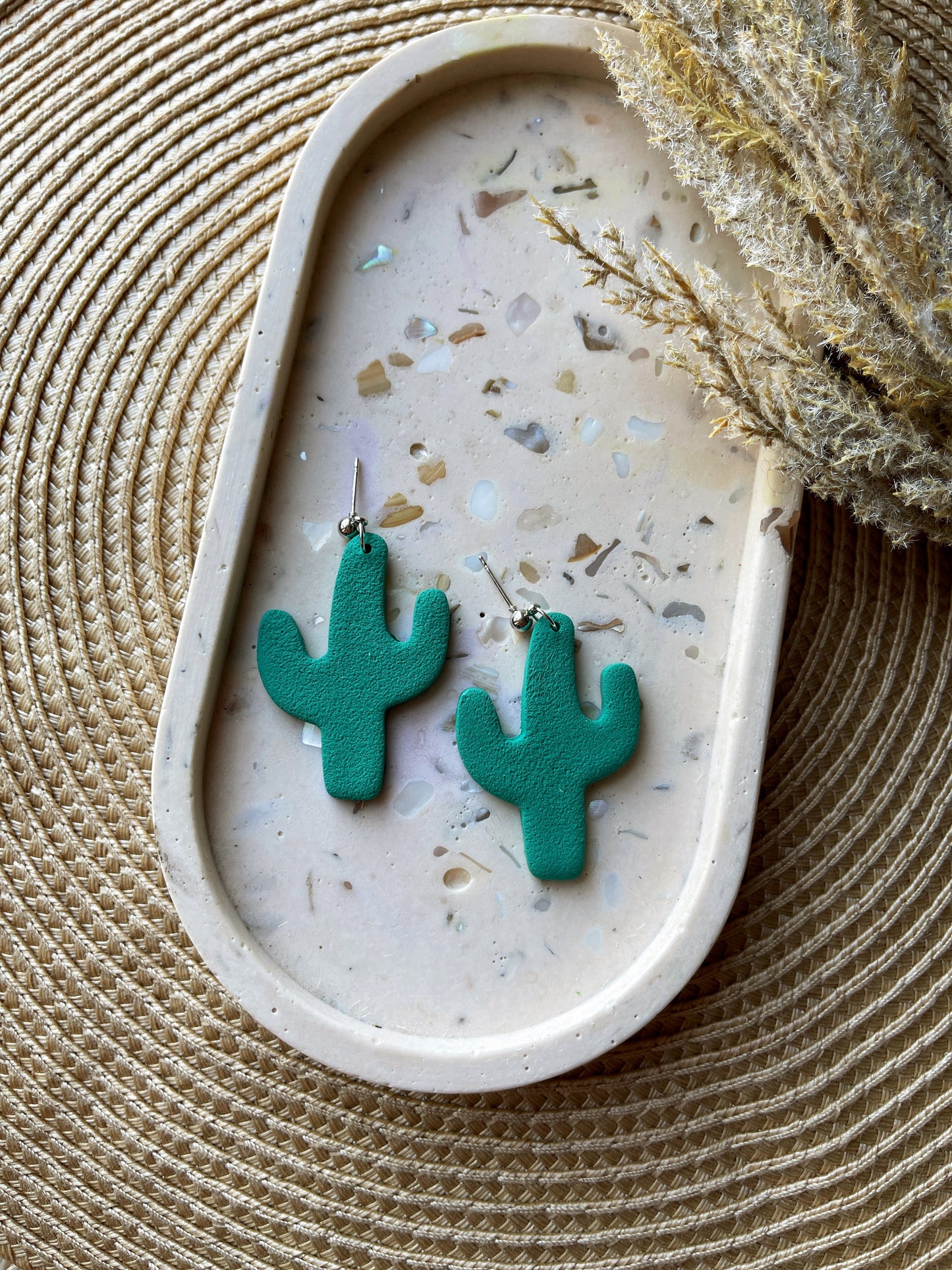 Cactus Clay Earrings