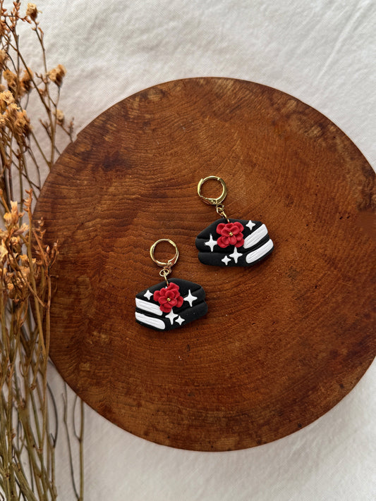 Black Books Clay Earrings