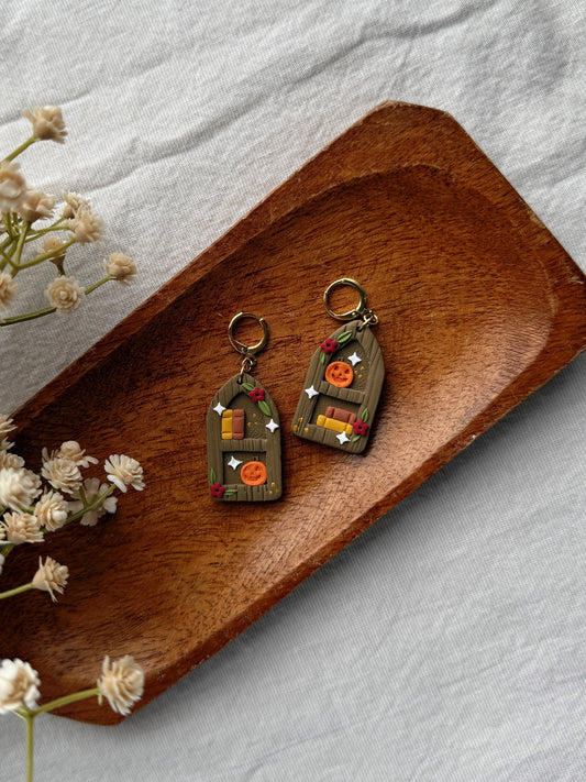 The Reader Clay Earrings