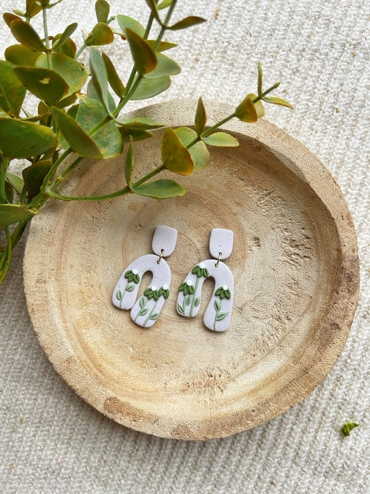 Bloom in Grace Clay Earrings