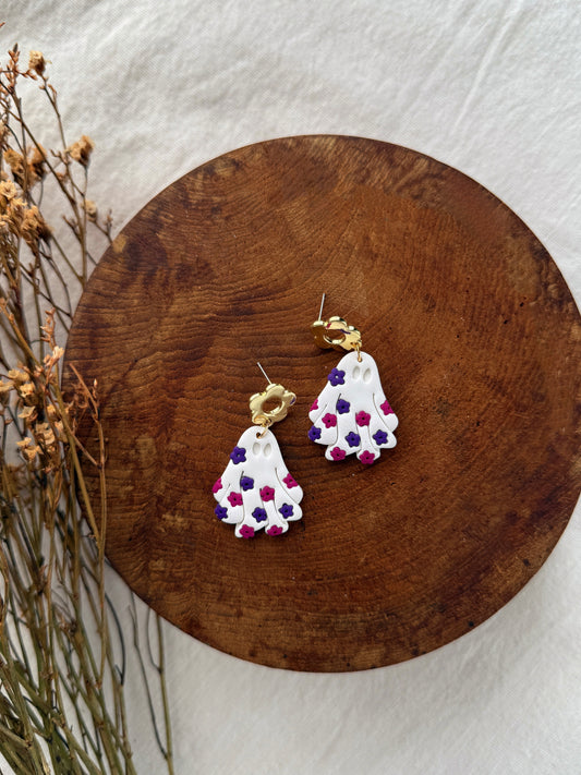 Flower Ghorl Clay Earrings