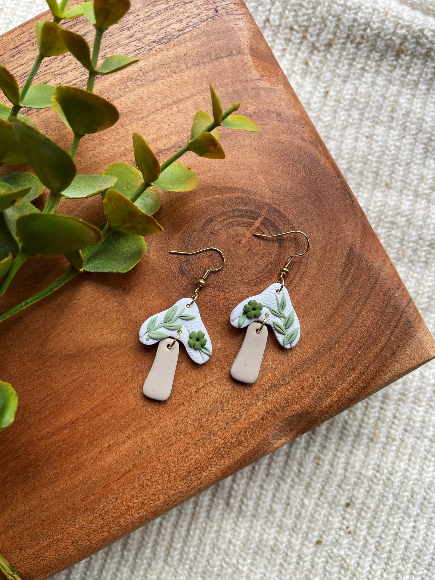 Kady Mushroom Clay Earrings