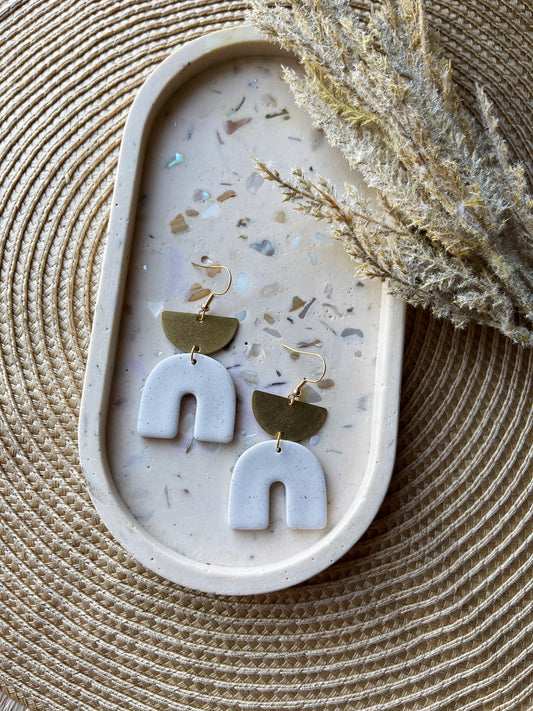 Vanilla Bean Clay Earrings