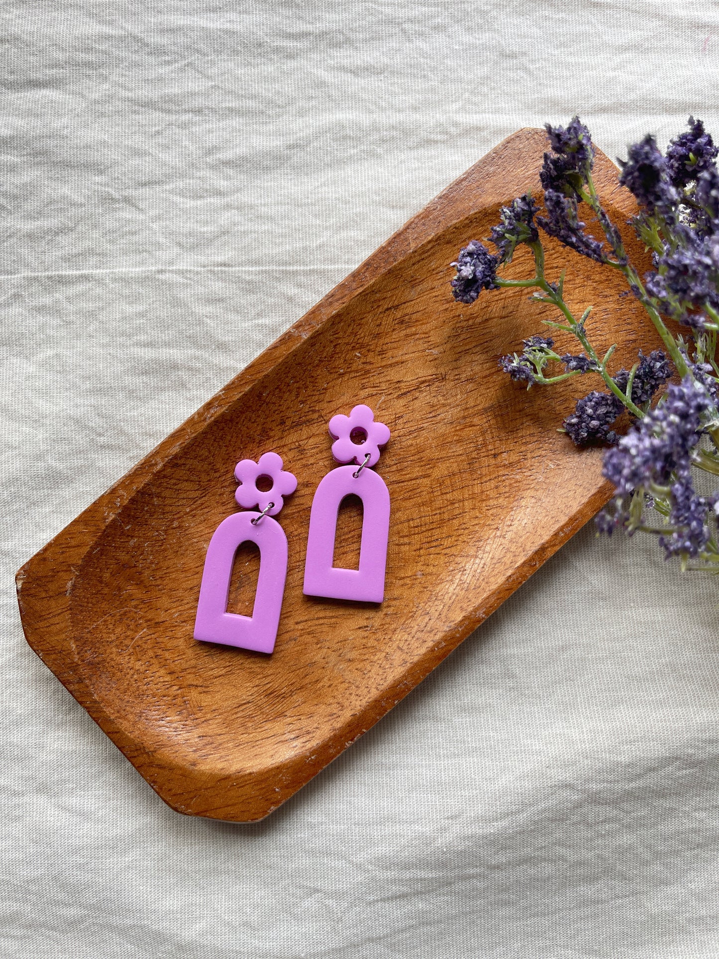 Daisy Summer Clay Earrings