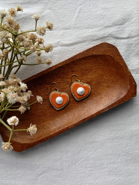 Pumpkin Pie Clay Earrings