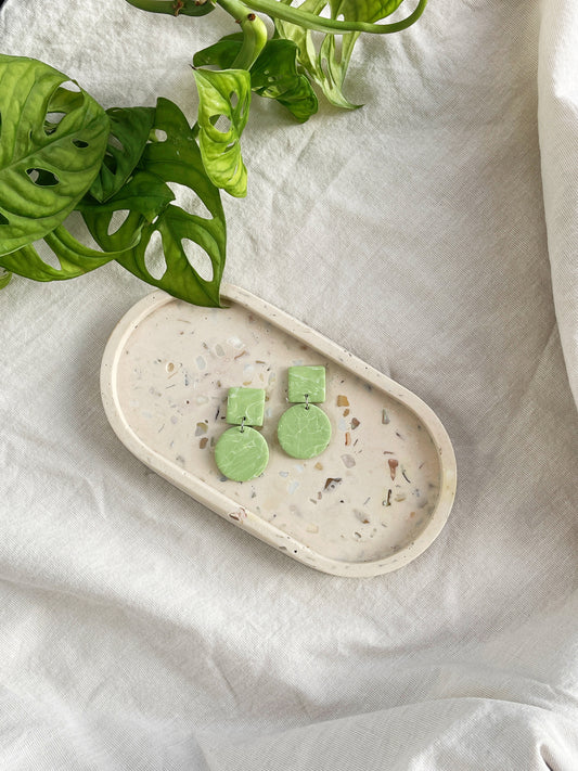 Marble Clay Earrings