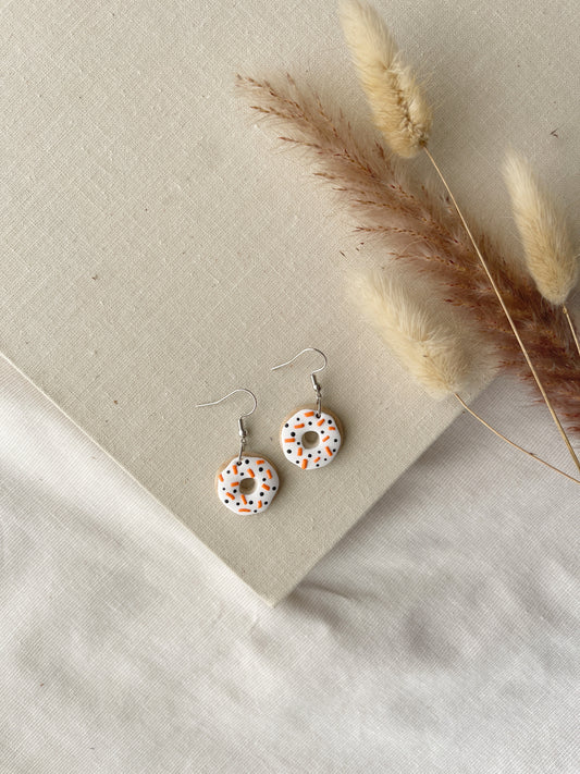 Fall Donut Clay Earrings