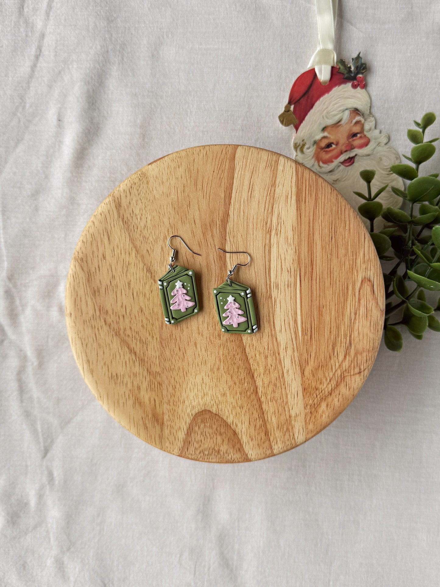 The Holiday Reader Clay Earrings